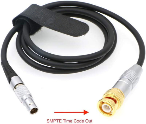 Lemo 5 Pin Male ถึง BNC SMPTE Time Code Out Cable สำหรับอุปกรณ์เสียงขนาดเล็ก ARRI